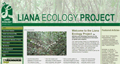 Desktop Screenshot of lianaecologyproject.com