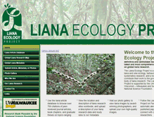 Tablet Screenshot of lianaecologyproject.com